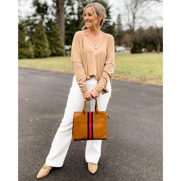 Womens Flare Jeans High Waisted Wide Leg Baggy Jean for Women Stretch Denim Pant - Picture 6 of 7